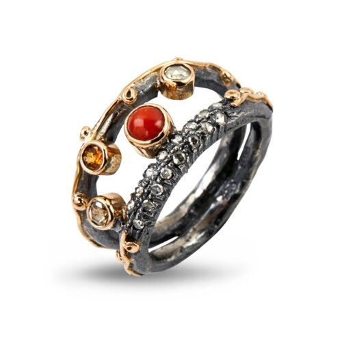 Ring Zeus Dubeca Hervorragend Coral