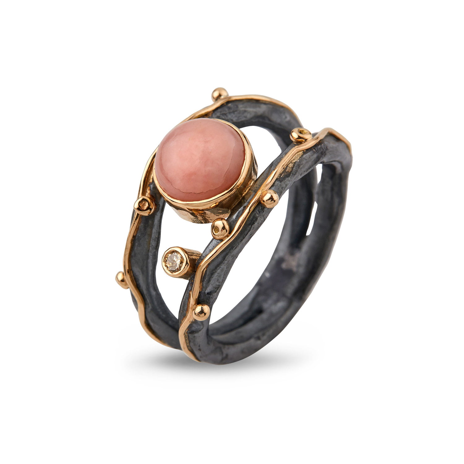 Ring Zeus Dubeca Rosa Opal