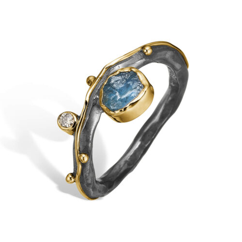 Ring Louise Aqua Roh