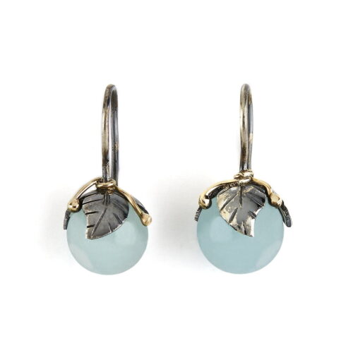 Urban Blatt Drops Aquamarine Ohrringe