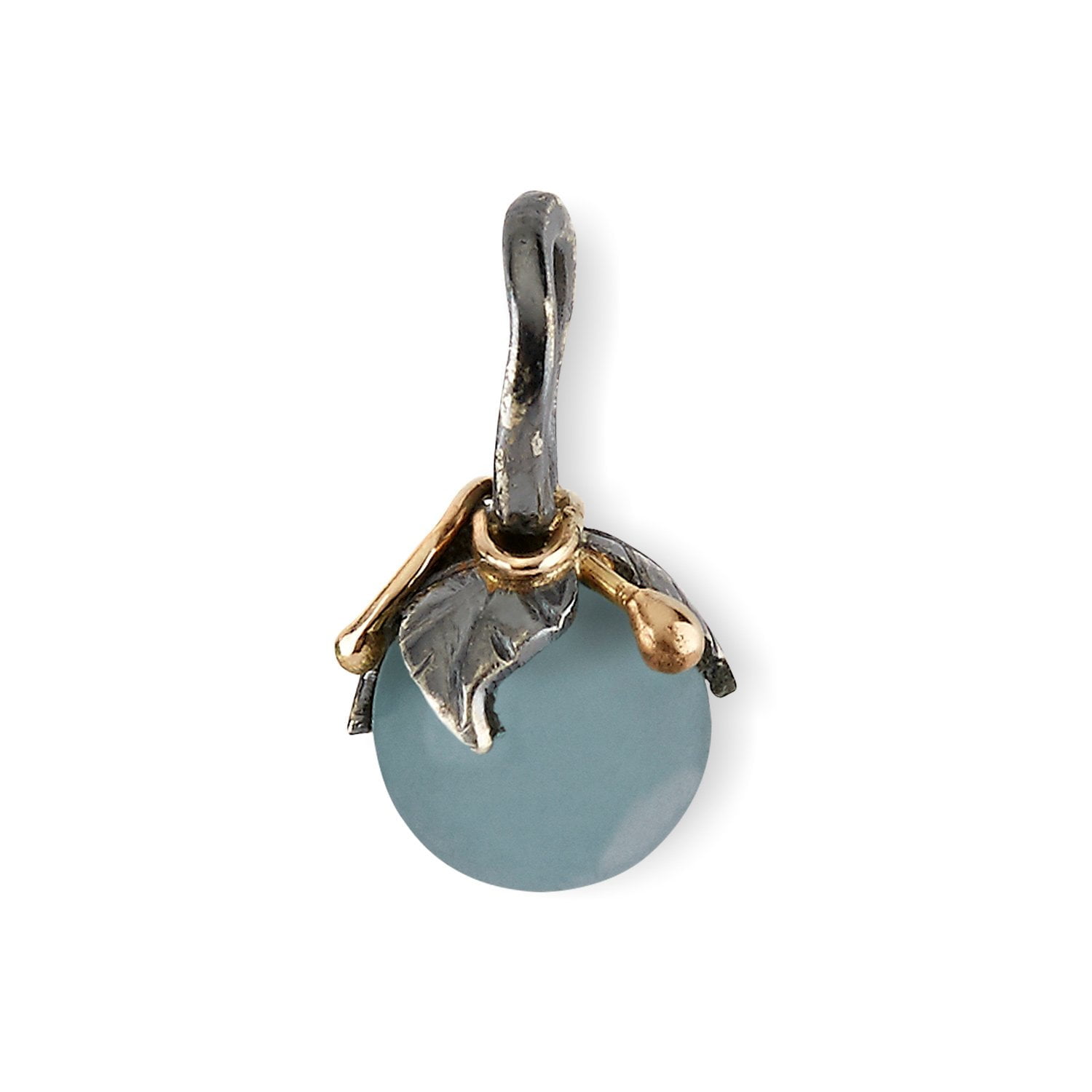 Urban Blatt Tropfen Aquamarine Anhänger (S)